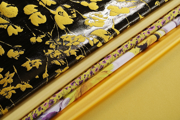 Fine yellow fabrics for dressmaking and high fashion | new tess