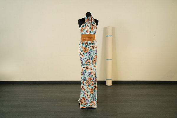 Floral silk georgette apparel fabric | new tess