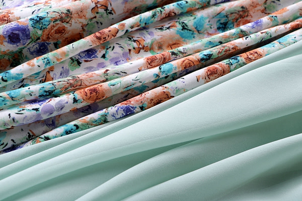 Printed viscose muslin fabric | new tess