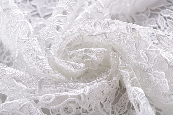Bianco Poliestere Apparel Fabric