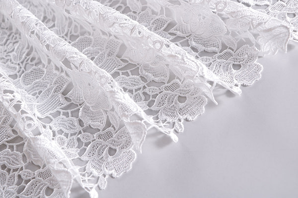 Bianco Poliestere Apparel Fabric