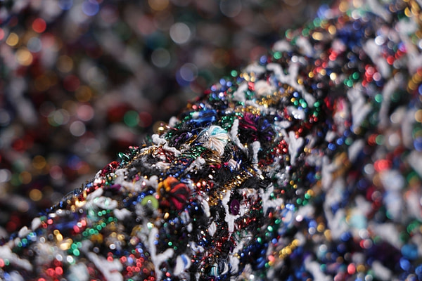 Multicolor fine bouclé fabric | new tess
