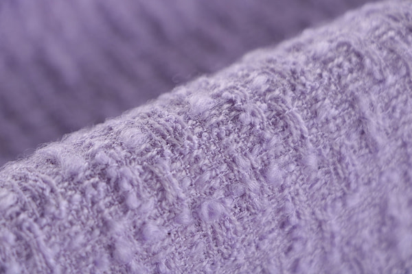 Lilac wool tweed fabric | new tess