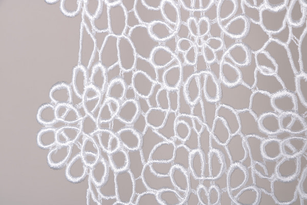 Bianco Poliestere, Viscosa Apparel Fabric