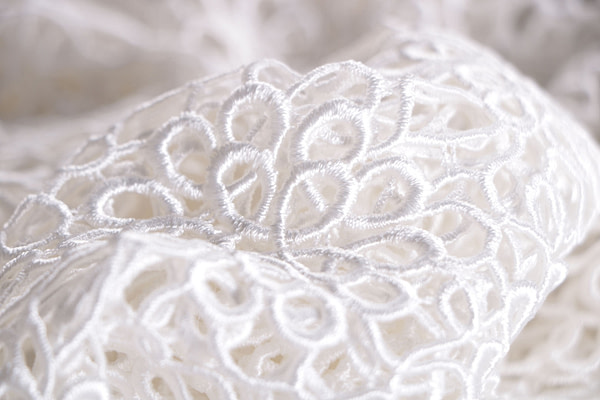 Bianco Poliestere, Viscosa Apparel Fabric