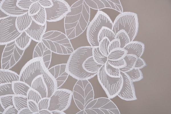 Bianco Cotone, Poliestere Apparel Fabric