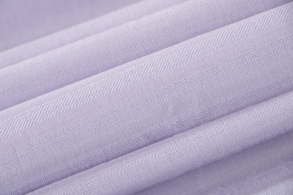 Lilac barré cotton-linen voile fabric | new tess