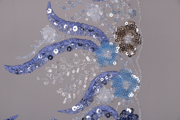 Blu Poliestere Apparel Fabric