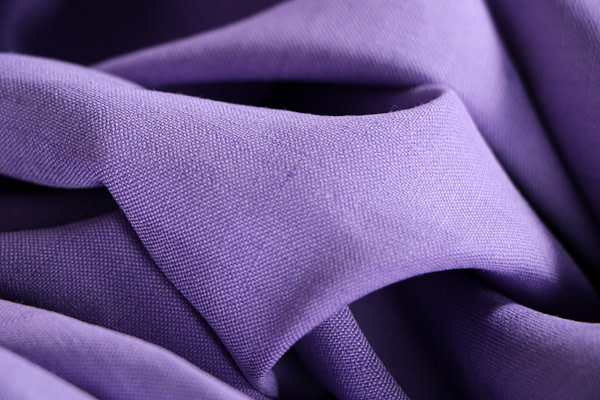 Lilac Purple Linen, Stretch, Viscose Linen Blend Apparel Fabric