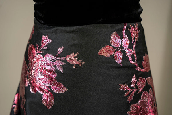 Black jacquard fabric | new tess