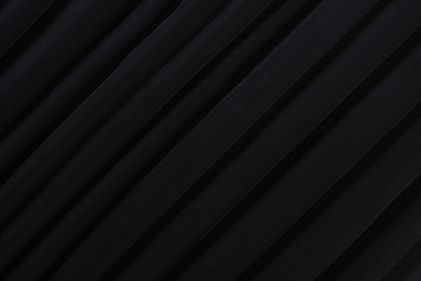 Black chiffon fabric in pure silk | new tess