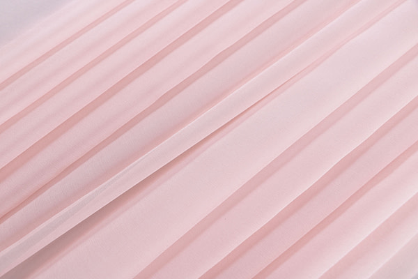 Quartz pink chiffon fabric in pure silk | new tess