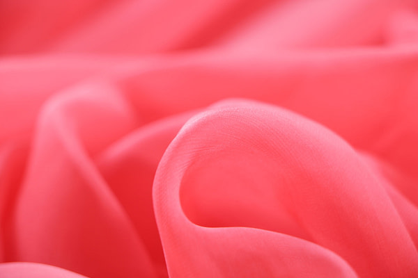 Tissu Couture Chiffon Rose géranium en Soie