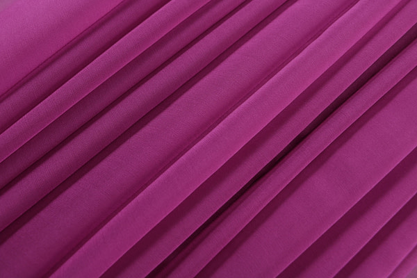 Iris purple chiffon fabric in pure silk | new tess