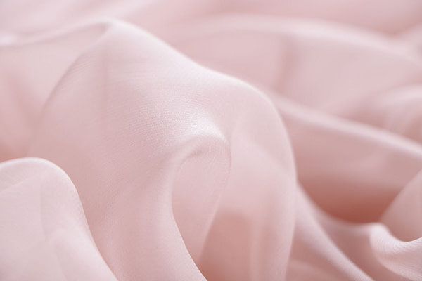 Freesia pink chiffon fabric in pure silk | new tess