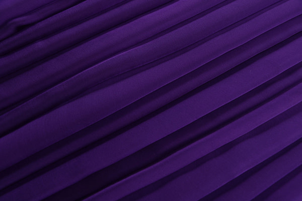 Blueberry purple chiffon fabric in pure silk | new tess