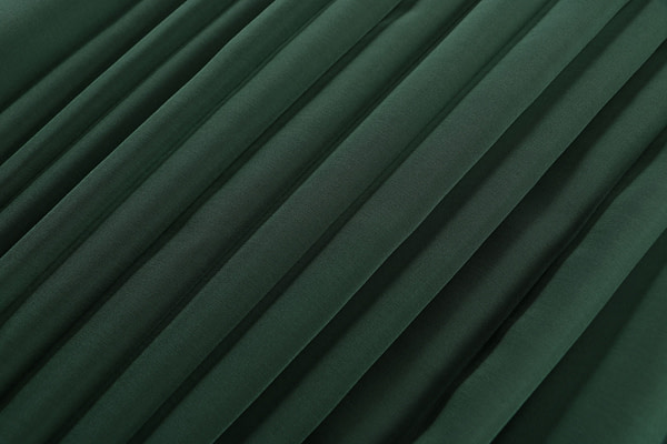 Shaded Spruce green chiffon fabric in pure silk | new tess