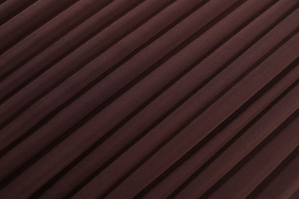 Dark brown chiffon fabric in pure silk | new tess