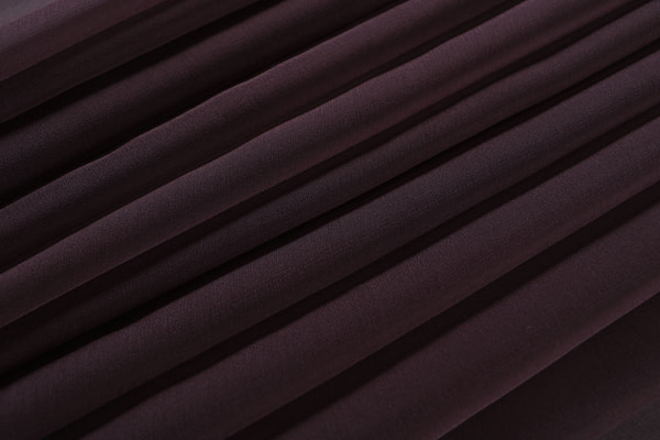 Cofee brown chiffon fabric in pure silk | new tess