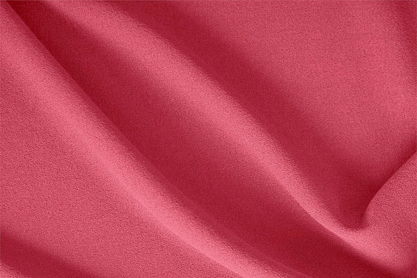 Tissu Couture Crêpe de laine Rose géranium en Laine
