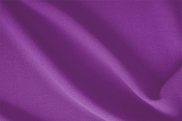 Tissu Couture Crêpe de laine Violet violette en Laine