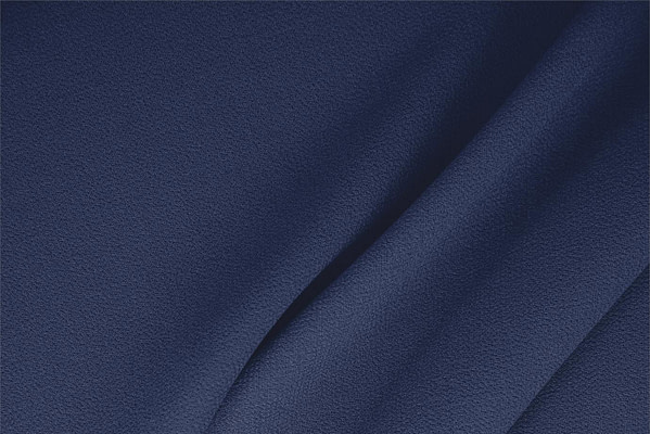 Tissu Couture Double crêpe de laine Bleu océan en Laine