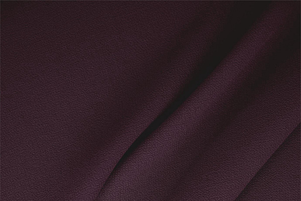 Tissu Couture Double crêpe de laine Violet moût en Laine