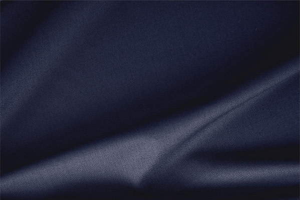 Tissu Couture Gabardine Stretch Bleu nuit en Laine, Polyester, Stretch