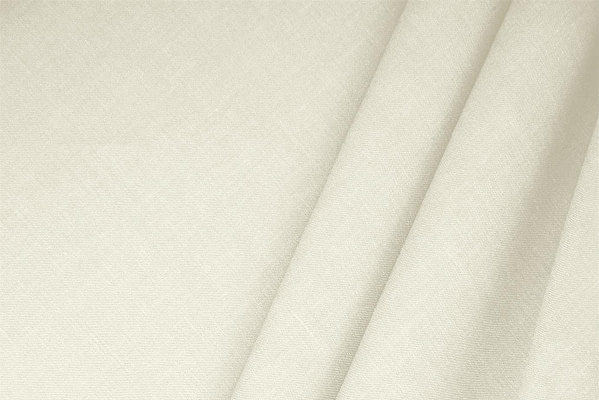Tissu Couture Mélange de lin Blanc ivoire en Lin, Stretch, Viscose