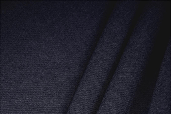 Night Blue Linen, Stretch, Viscose Linen Blend Apparel Fabric
