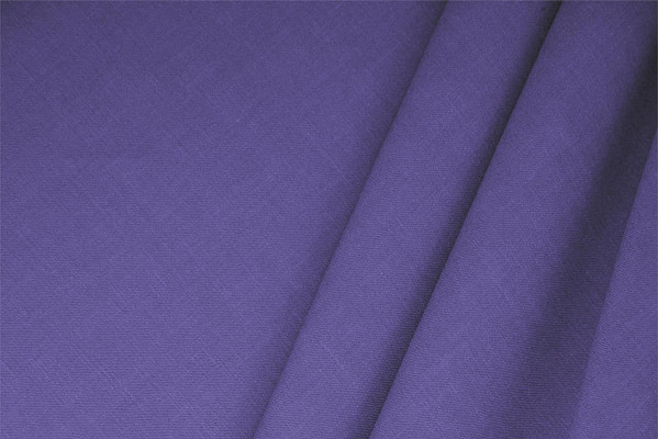 Tissu Couture Mélange de lin Violet iris en Lin, Stretch, Viscose