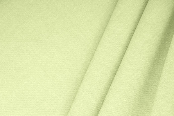 Tissu Couture Mélange de lin Vert pomme en Lin, Stretch, Viscose