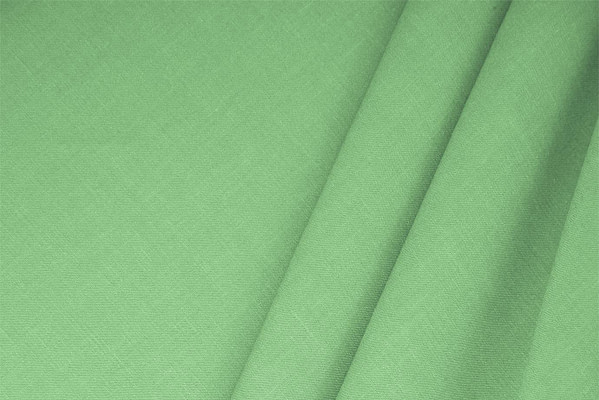 Maldive Green Linen, Stretch, Viscose Linen Blend Apparel Fabric
