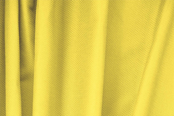 Tessuto Piquet Stretch Limone per Abbigliamento