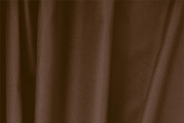 Cocoa Brown Cotton, Stretch Pique Stretch Apparel Fabric