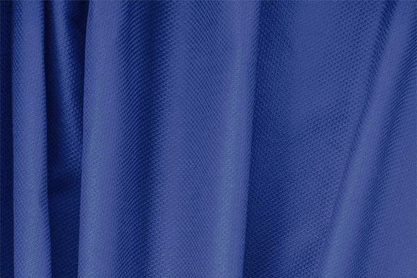 Tissu Couture Piquet Stretch Bleu saphir en Coton, Stretch