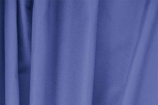 Sapphire Blue Cotton, Stretch Pique Stretch Apparel Fabric