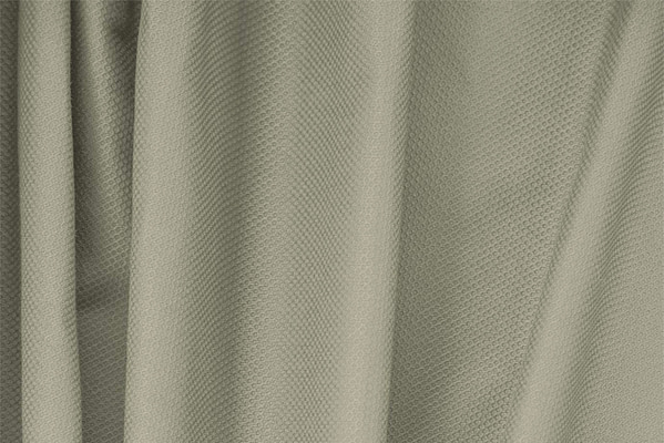 Tessuto Piquet Stretch Sasso per Abbigliamento