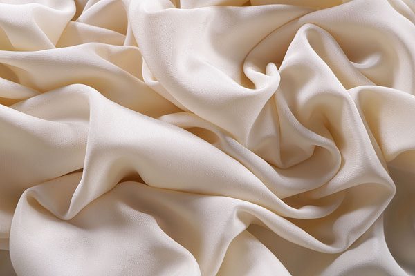 Tessuto Drap Latte per Abbigliamento