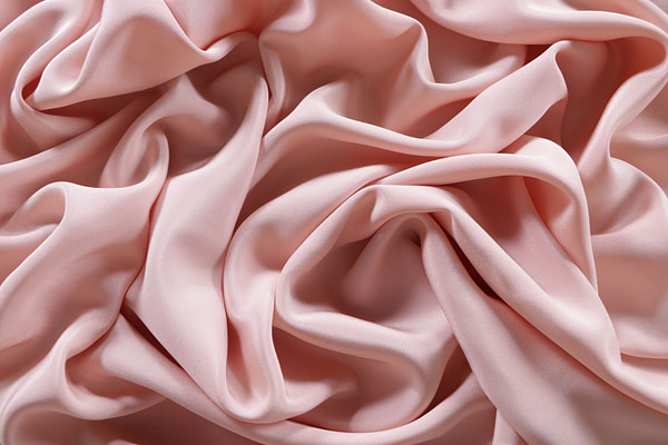 Tissu Couture Drap Rose freesia en Soie