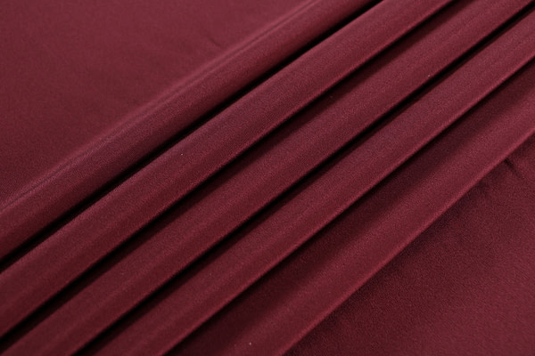 Burgundy purple cady fabric in pure silk | new tess