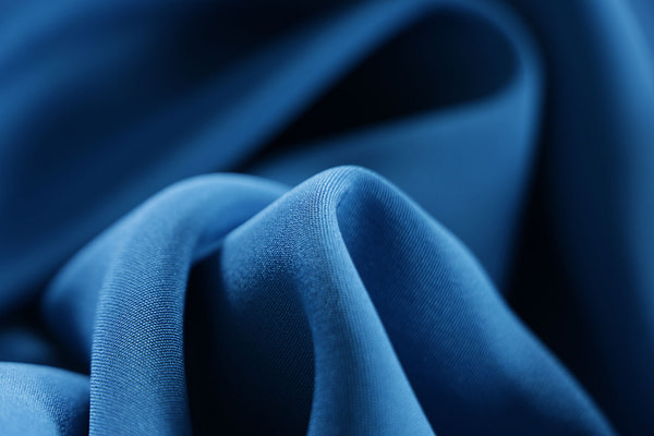 Tissu Couture Drap Bleu portofino en Soie