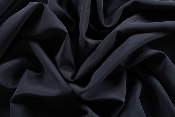 Tessuto Drap Antracite per Abbigliamento