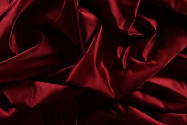 Wine red pure silk duchesse fabric | new tess