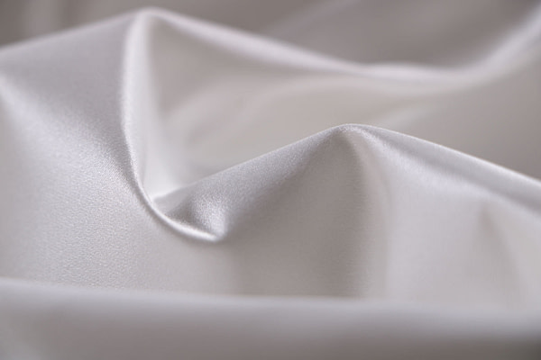 Ivory white pure silk duchesse fabric | new tess
