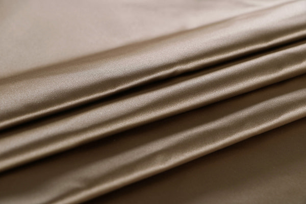 Oat beige pure silk duchesse fabric | new tess
