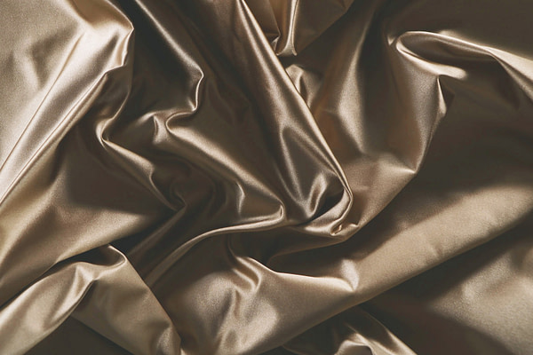 Tissu Couture Duchesse Beige avoine en Soie