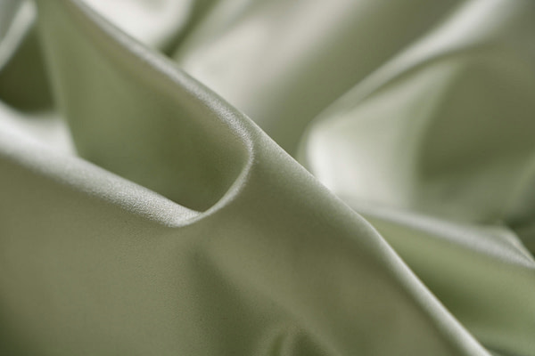 Opal green pure silk duchesse fabric | new tess