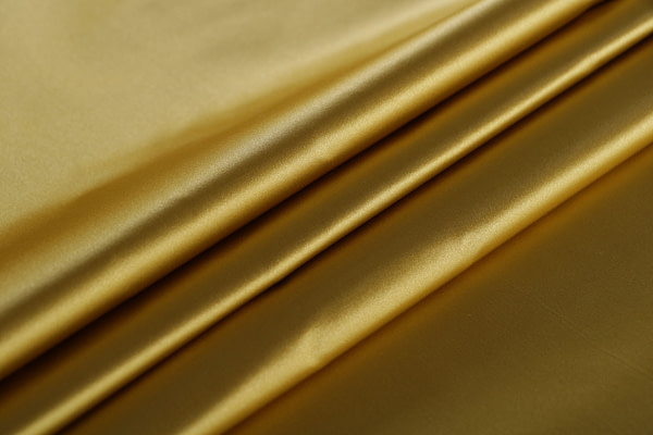 Gold yellow pure silk duchesse fabric | new tess