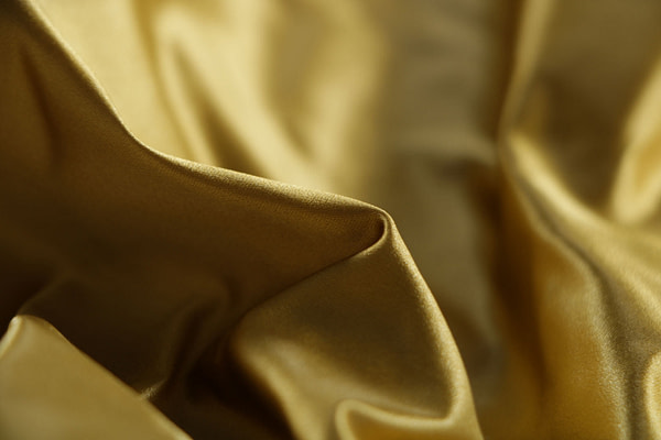 Gold yellow pure silk duchesse fabric | new tess